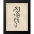 thumbnail image 2 of OnRei 19x24 Black Modern Framed Museum Art Print Titled - Canvas Dress 2, 2 of 5