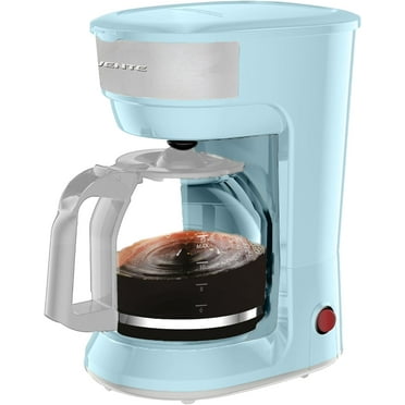 Ovente One-Touch Operation Light Blue 12-Cup Drip Coffee Maker