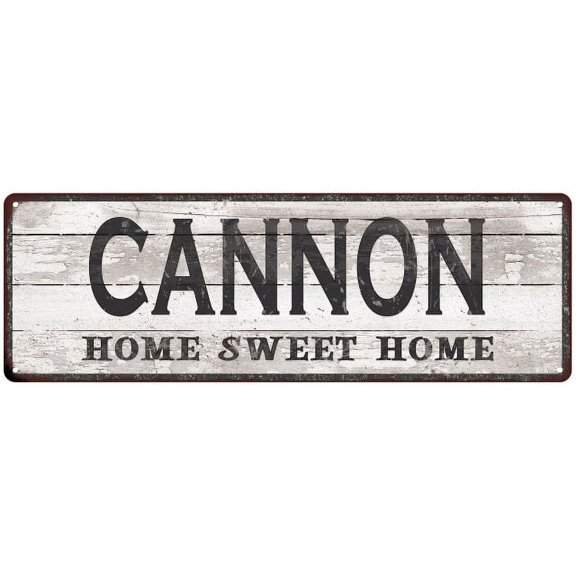CANNON Home Sweet Home Country Look 6x18 Metal Sign 106180045488
