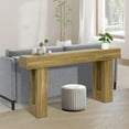 thumbnail image 4 of Litake 63" Long Console Table for Entryway, Wood Rectangular Sofa Table Behind The Couch, Farmhouse Entryway Tables for Entrance, Hallway, Living Room, Foyer, Rustic Natural Color, 4 of 7