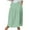 Mint Green, variant on Qingpeng Women's Elastic Waist A Line Swing Flared Maxi Skirt with Pockets