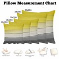 thumbnail image 5 of Throw Pillow Covers, Yellow Gray Decorative Throw Pillow Covers 18x18 Inch, Country Vintage Abstract Gradient Wooden Square Linen Pillow Cases for Couch/Living Room/Sofa, 5 of 9