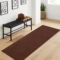 thumbnail image 4 of Garvee 2'x6' Runner Rugs Ultra Soft Area Rug, Washable Fluffy Area Rug Non Slip Rug for Hallway Kitchen Entryway, Brown, 4 of 9
