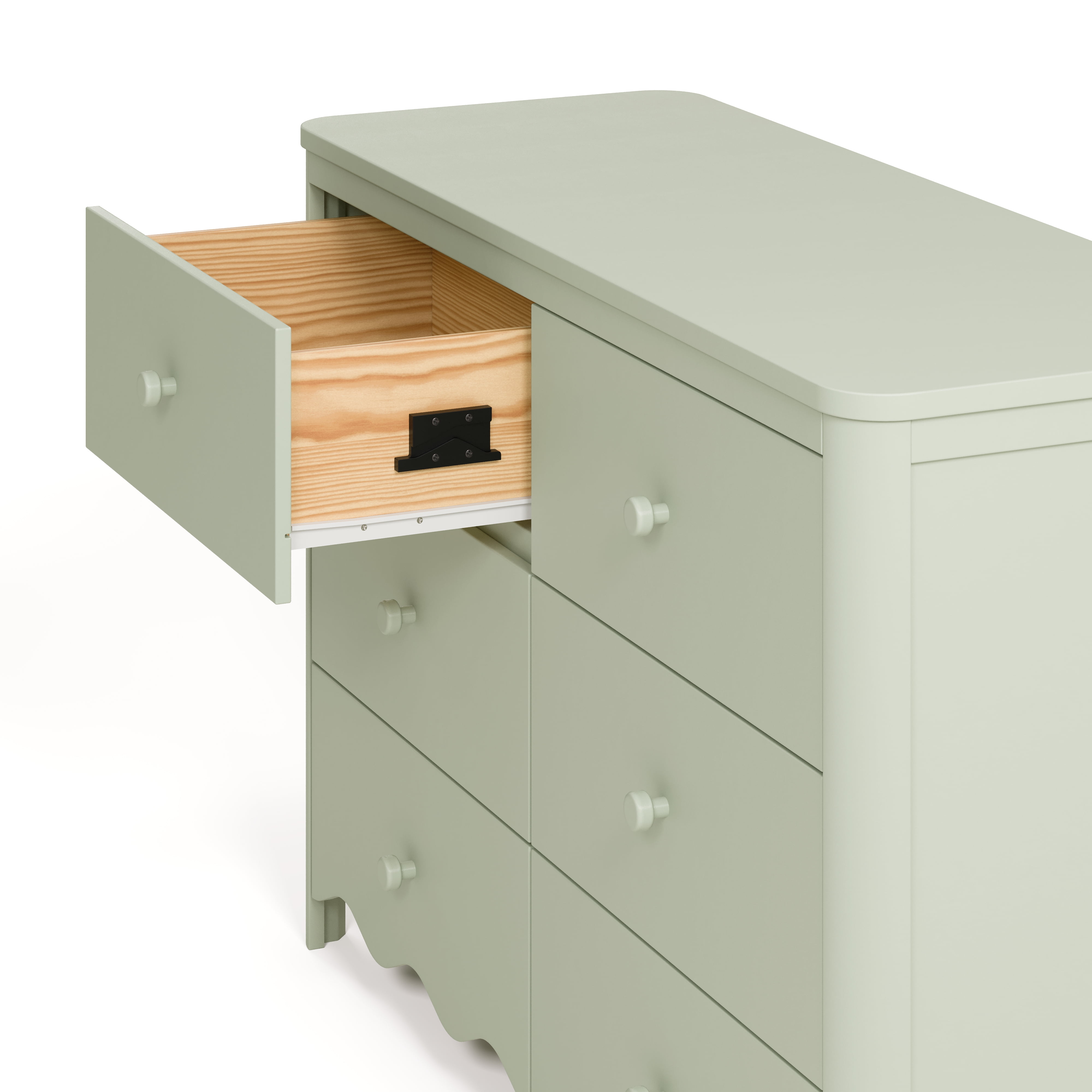 Art of Nursery by Storkcraft Casablanca 6 Drawer Nursery Dresser, Sage