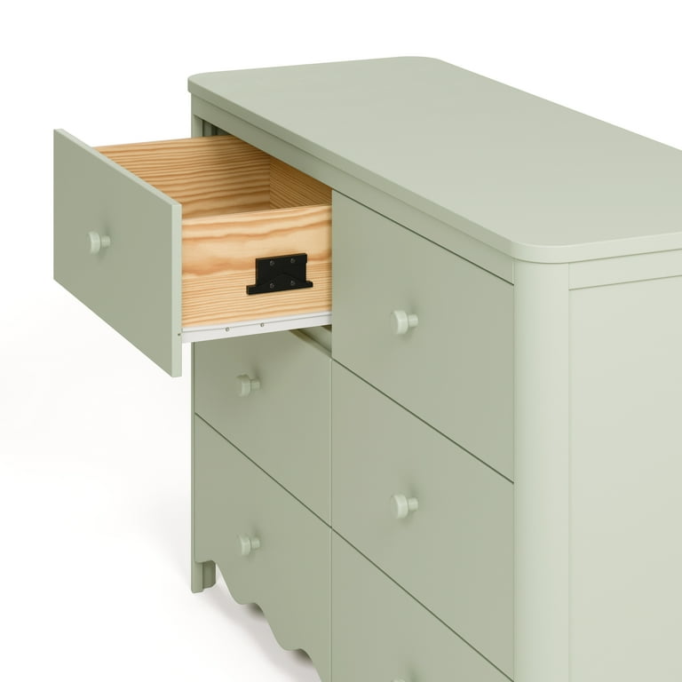 Art of Nursery by Storkcraft Casablanca 6 Drawer Nursery Dresser, Sage -  Walmart.com