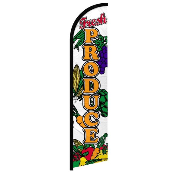 Fresh Produce Windless Banner Flag