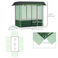 thumbnail image 3 of Outsunny Galvanized Raised Garden Bed with Crop Cage and Shade Cloth, 3 of 10