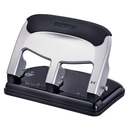 UPC: 0077914058267 | Bostitch EZ Squeeze™ 40 Sheet Metal 3 Hole Punch  Silver/Black
