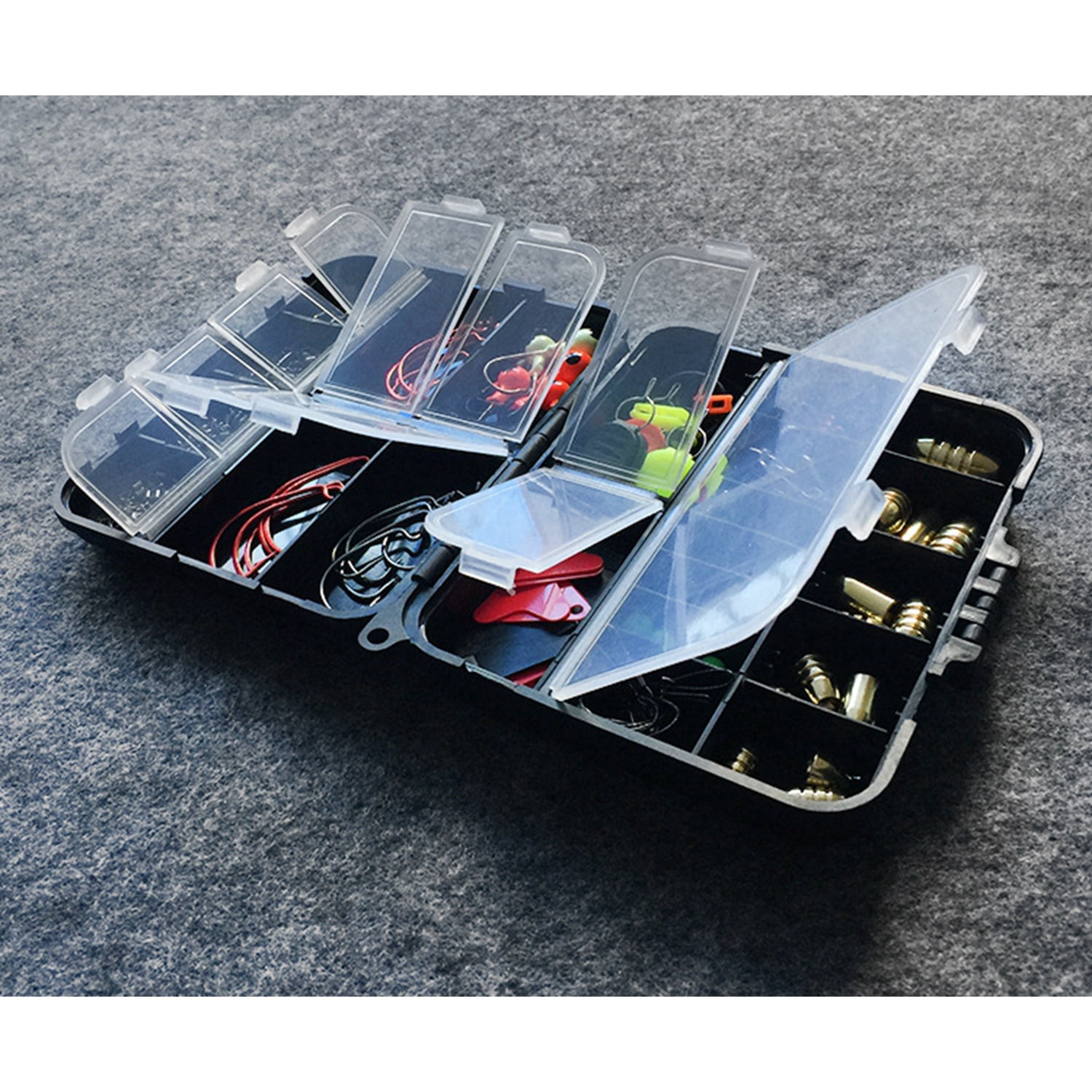 128 Pieces Set 20 Types Lure Fishing KIT Fishing Tackle Box by