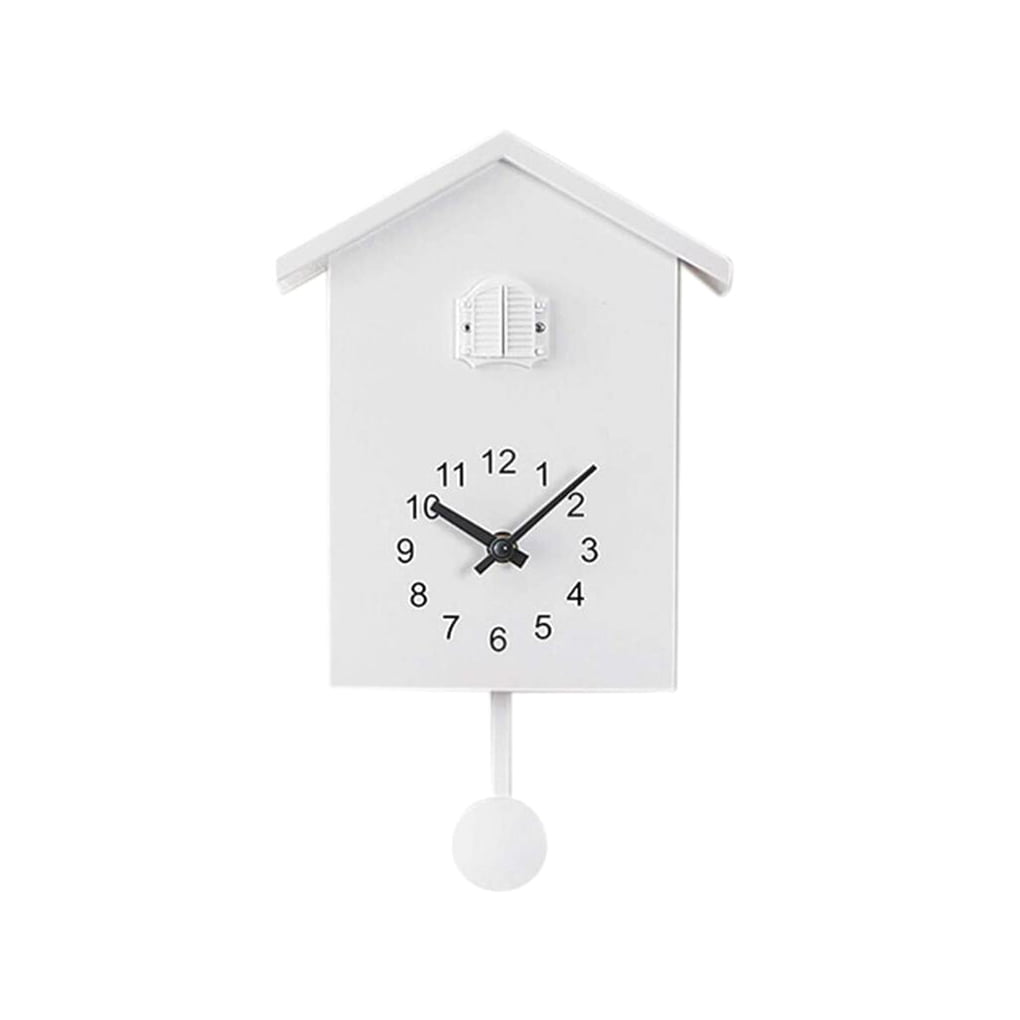 مختصرا يرمي لوح  Hi.FANCY Wall Clock Plastic House-Shaped Wallclock Time-Telling Alarm Clock  Living Room Office Decoration, White - Walmart.com