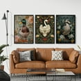 thumbnail image 2 of Hieng William Morris Wall Hieng Forest Animal Canvas Prints Wall Hieng Sets Farmhouse Living Room Decor Fox Rabbit Eagle Gothic Vintage Botanical Floral Oil Painting Pictures, 2 of 6