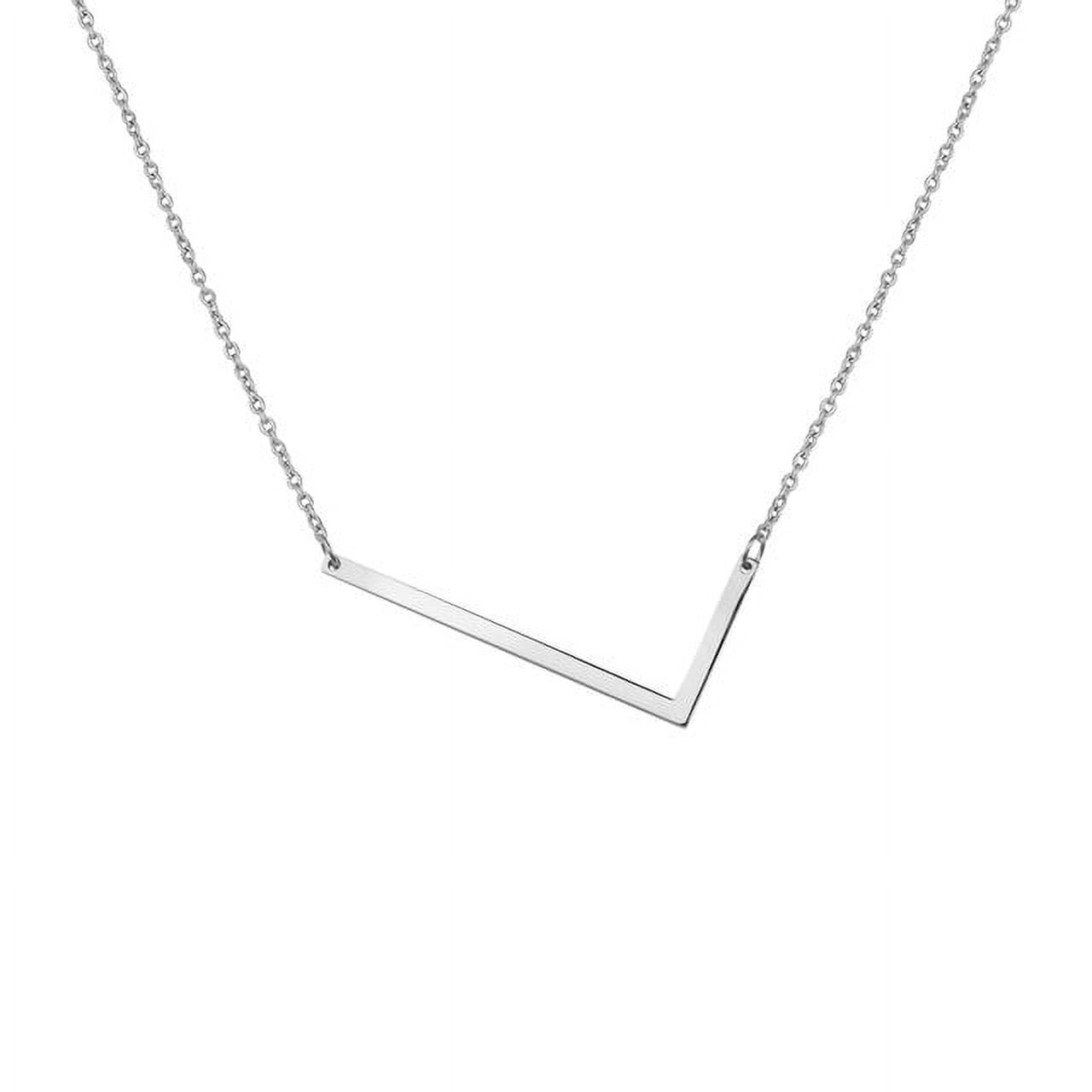 Personalized Initial Letter Necklace with Custom Engraving - Custom Initial Necklace - Oversized Letter Necklace - Sideways Initial Necklace for Women - Gift for Her - Jewelry Gift Set