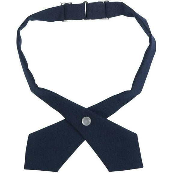 French Toast Girls' Adjustable Cross Tie Solid, Navy, One Size