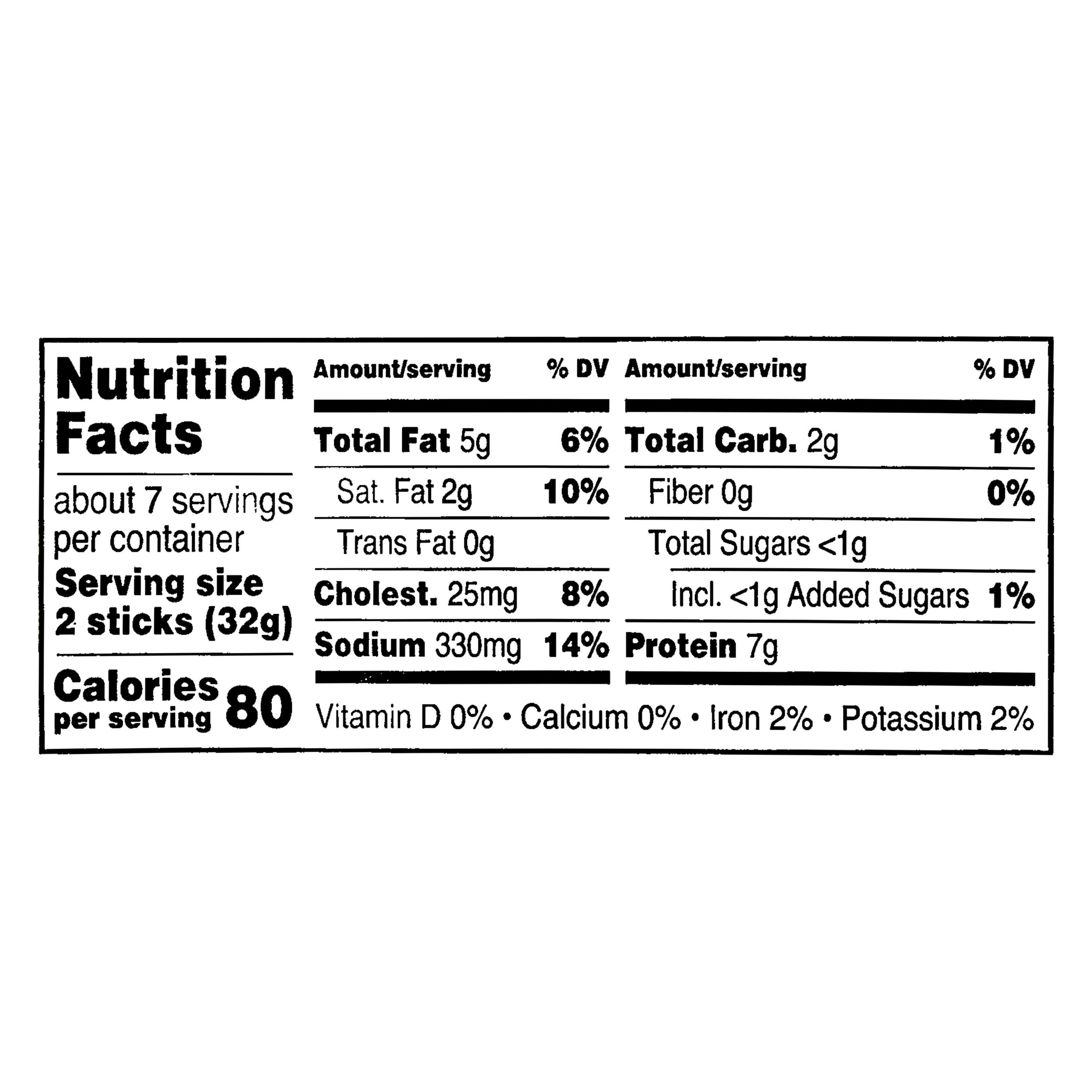 (4 pack) Great Value Original Turkey Sausage Sticks, Fully Cooked, 8 oz (Resealable Plastic Package)