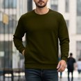 thumbnail image 2 of Kalauyu Mens Long Sleeve Shirt - Soft Casual Full Sleeves Crew Neck T Shirts for Men, 2 of 9