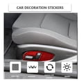 thumbnail image 3 of Real Bright Soft Car Interior Carbon Fiber Sticker DecorationRed Carbon Fiber Interior Seat Control Button Cover For Chevrolet CamaroAuto Car Protection Interior Accessories, 3 of 8