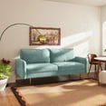 thumbnail image 2 of Enor Furniture Casey 70" Upholstered Modern Velvet Sofa in Green, 2 of 8