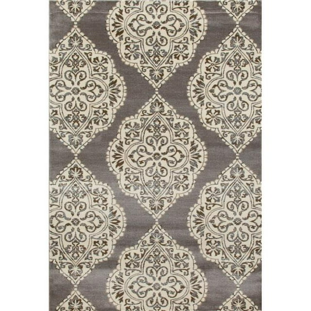 Art Carpet 841864103045 4 x 6 ft. Arabella Collection Medallion Woven Area Rug, Gray