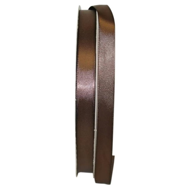 Reliant Ribbon 4950-092-03C Ruban Satin Double Face 0.625 Po. 100 Yards, Marron