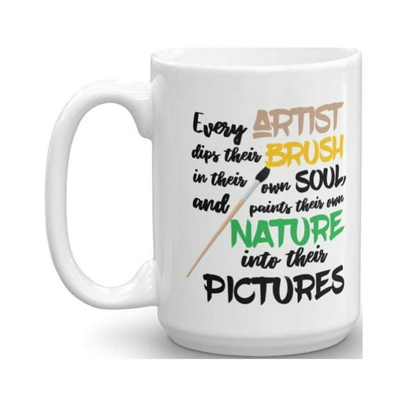 Artist Brush Nature Stylish Statement Coffee & Tea Gift Mug (15oz)