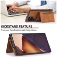 thumbnail image 2 of SaniMore Case for Samsung Galaxy S22 Ultra 6.8" 2022, [Flip Wallet with Card Slots] [Kickstand] [Shockproof & Anti-fall] Wear-resistant  Retro PU Leather Rugged Cover For Galaxy S22 Ultra, Brown, 2 of 6