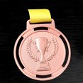 thumbnail image 3 of Medalla De La Antorcha Medalla de antorcha Souvenir Premio de competencia deportiva de aleación de zinc con correa cobre, 3 of 5