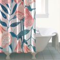 thumbnail image 4 of Artistic Country Farmhouse Shower Curtain 72x72, Rustic Bloom and Botanical Print, Bright Polyester Fabric with Rings, 4 of 5