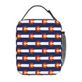 thumbnail image 2 of Insulated Lunch Bag Colorado-Texas-Flag Reusable Lunch Box for Men Women, 2 of 7