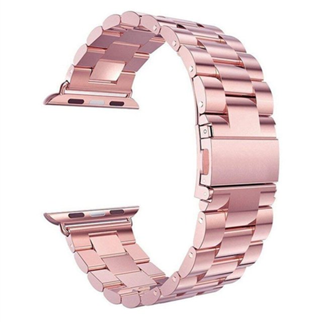 Correa para Apple Watch 7 6 5 4 3 2 1 Correa de pulsera de acero inoxidable de metal para iWatch Series 42MM / 38MM / 40MM / 44MM / 45MM / 41M Tan Jianjun unisex
