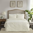 thumbnail image 4 of Pemberly Row Traditional 100 Percent Polyester Fitted Bedspread in Cream, 4 of 15
