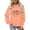 Orange, variant on Trendfront Womens Funny Quote Graphic Hoodies Long Sleeve Im Cold But Im Being Really Brave About It Letter Print Kangaroo Pocket Casual Pullover Tops