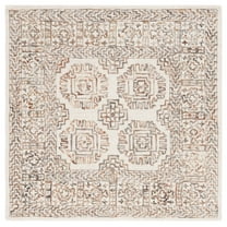 SAFAVIEH Aspen Divna Geometric Area Rug, Ivory/Sage, 5' x 5' Square