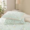 thumbnail image 6 of Exclusivo Mezcla 2-Piece Floral Twin Comforter Set, Microfiber Bedding Down Alternative Comforter for All Seasons with 1 Pillow Sham, Light Green, 6 of 6