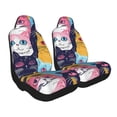 thumbnail image 2 of Pofeuu Colorful Cats Pattern Art Print Automotive Car Seat Covers Flat Cloth Full Set Seat Covers,Car Seat Covers front seats for Cars Trucks and SUVs-2 PCS, 2 of 9