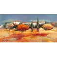 thumbnail image 2 of Florio, Luigi 14x9 White Modern Wood Framed Museum Art Print Titled - Campagna nel sole, 2 of 4