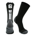 thumbnail image 2 of Black/White Player Id Crew Number Socks (#61, Small), 2 of 2