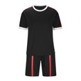 thumbnail image 5 of WMTBSRSW Mens 2 Piece Outfits Fashion Summer Tracksuit Casual T Shirt Shorts Set Loose Fit Gym Athletic Basketball Sweatsuit, 5 of 6