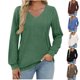 thumbnail image 1 of Sudadera con capucha extragrande,Camiseta de manga larga con cuello en V para mujer, corte holgado e informal, poliéster suave, cómoda para uso diario, sopatenor, 1 of 7