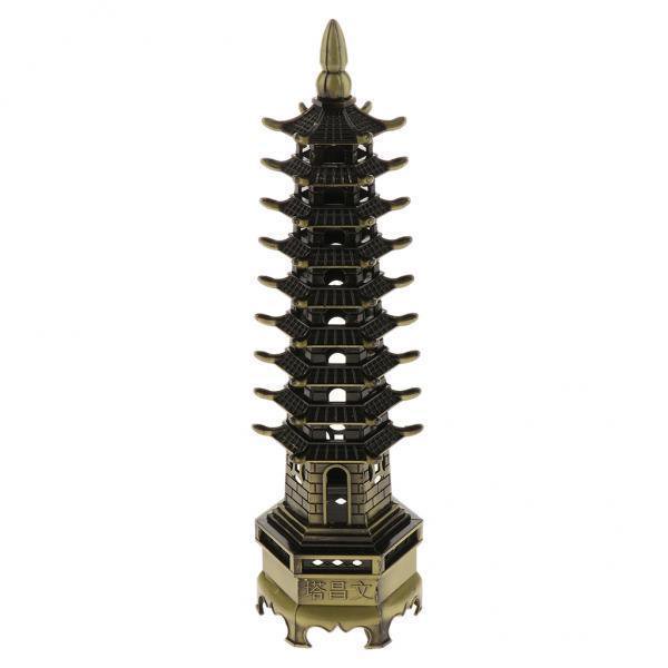 22xWen Chang Model Handcraft China Pagoda Cultural Home Decor Bronce 13cm Sunnimix Torre Wenchang