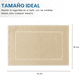 thumbnail image 2 of Tapete toalla para baño La Josefina 100% algodón 70 x 50 300 gramos Paja La Josefina Tapete toalla de baño, 2 of 4