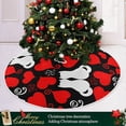 thumbnail image 6 of FMSHPON Valentine's Day CatLove Xmas Christmas Tree Skirt Stand Mat for Holiday Party Decoration Indoor Outdoor 36 inches, 6 of 6