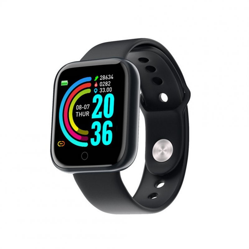 Y68 Bluetooth compatible Smart Watch Fitness Tracker Sports Bracelet Heart Rate Monitor Blood Pressure Bracelet For Android Ios silver Walmart