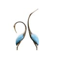 thumbnail image 3 of SPI Hand Painted Aluminum Stylized Garden Crane Pair, 3 of 3