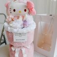 thumbnail image 5 of Sanrio Anime Hellokitty Plush Toys Bouquet Kawaii Stuffed Plushie Flower Bouquet Room Decoration Doll Girl Valentine's day Gift, 5 of 16