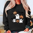 thumbnail image 3 of cocolona Halloween Graphic Sweatshirt for Women Fall Winter Long Sleeve Crew Neck Pullover Tops Trendy Casual Oversized Sweatshirts, 3 of 3