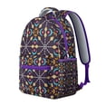 thumbnail image 2 of Ethnic Boho Backpack for Women - Trendy Tribal Pattern, Roomy College Bag, 17" Laptop Pocket, Heavy Duty Oxford Fabric, Campus Must-Have, 2 of 6