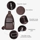 thumbnail image 4 of Mochila bandolera de lona para hombre, estilo informal, de PU, 4 of 6