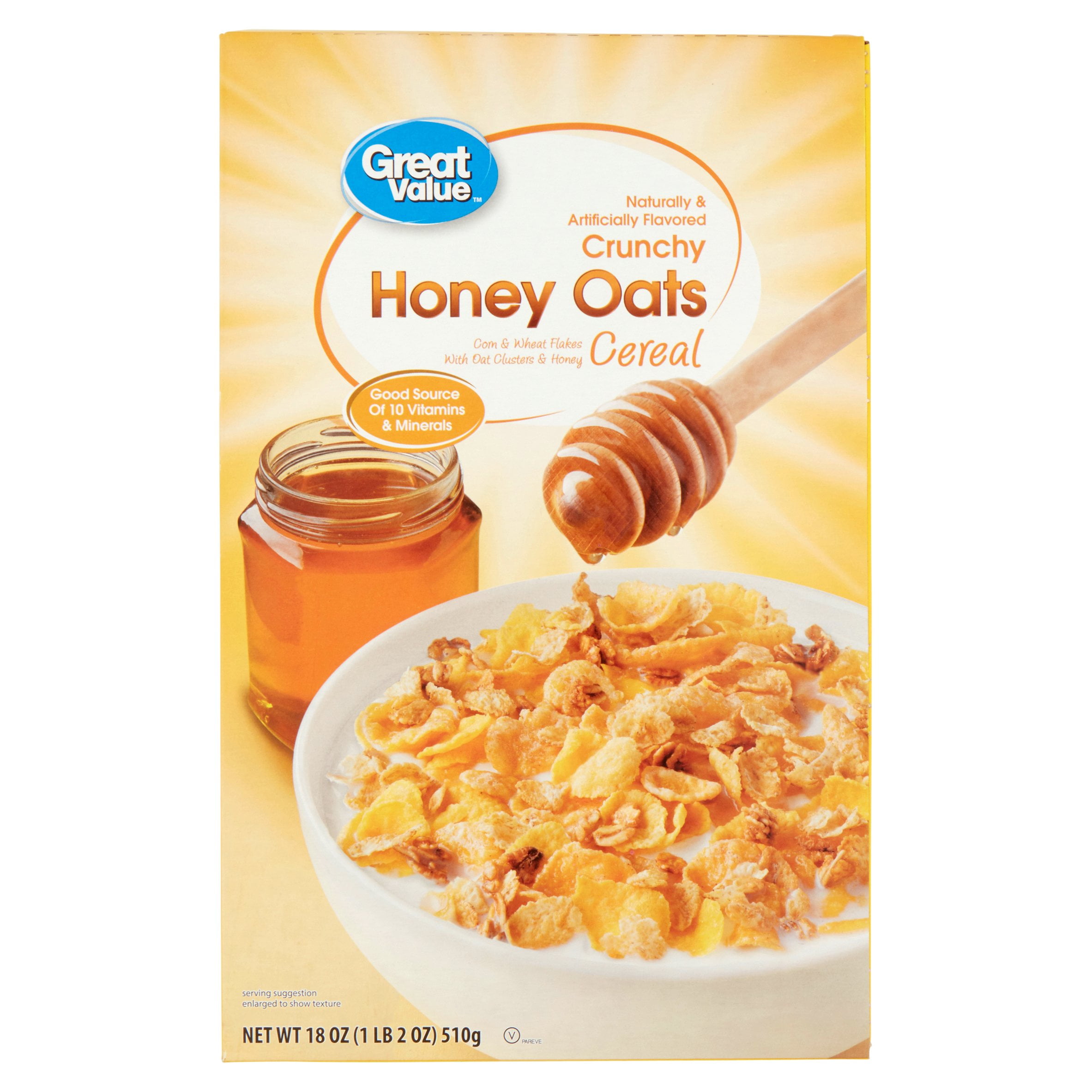 Great Value Crunchy Honey Oats Cereal 18 Oz Walmart Com Walmart Com Great Value Crunchy Honey Oats Cereal 18 Oz Walmart Com Walmart Com