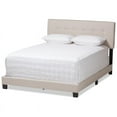 thumbnail image 1 of Bowery Hill Fabric Tufted Queen Bed in Light Beige, 1 of 8