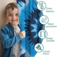 thumbnail image 3 of Blackout Kids Curtains,Blue Tie Dye Spiral Pattern Childrens Insulated Curtains Set Of 2,Bedroom Essentials,Toddler Room Decor 42"x54", 3 of 5